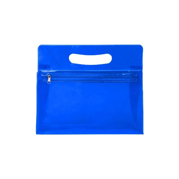 TRANSLUCENT ( SEMI-TRANSPARENT ) VINYL VANITY BAG
