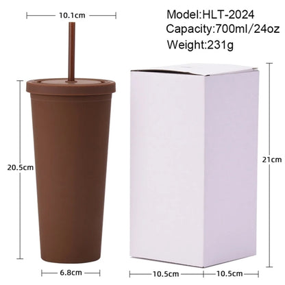 24Oz Tumblers With Lids And Straws