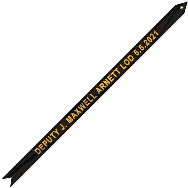 2 1/4" x 48" Custom Printed Knit Polyester Streamer