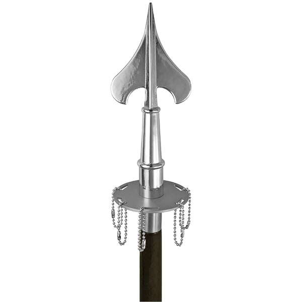 Silver Metal Streamer Pole Ring