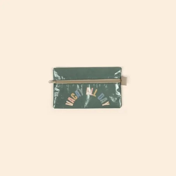 ZIP FRONT POUCHES - LAMINATED NON-WOVEN RPET - SMALL