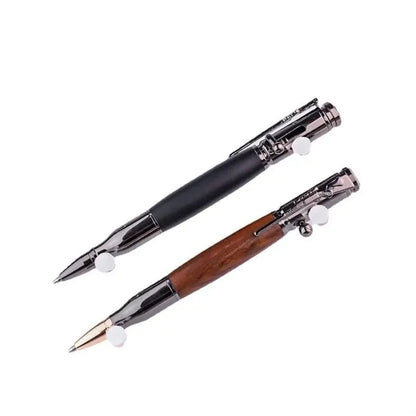 Metal and Wood Bolt Action Ballpoint Pen