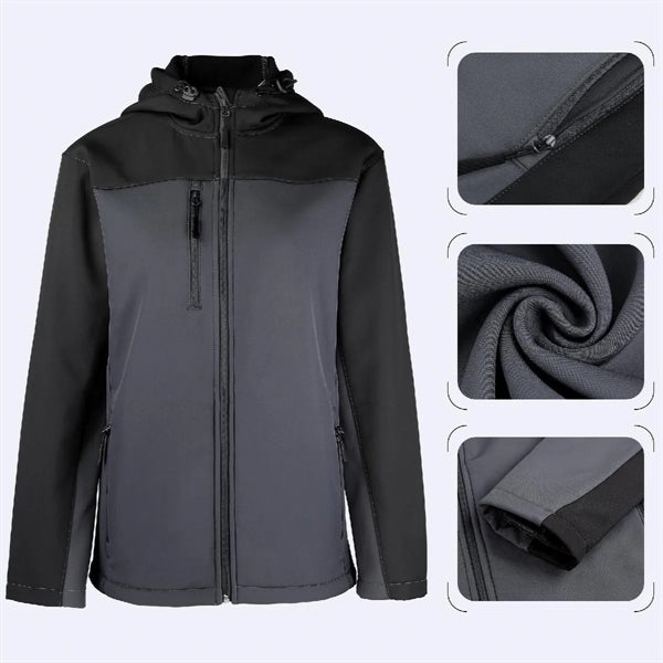 WOMEN'S HOODED CORE SOFT SHELL JACKET