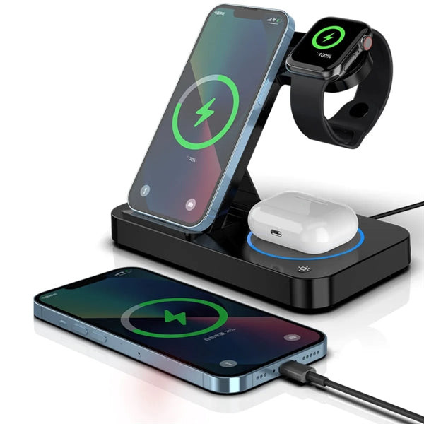 3 In 1 Fast Wireless Charger Stand