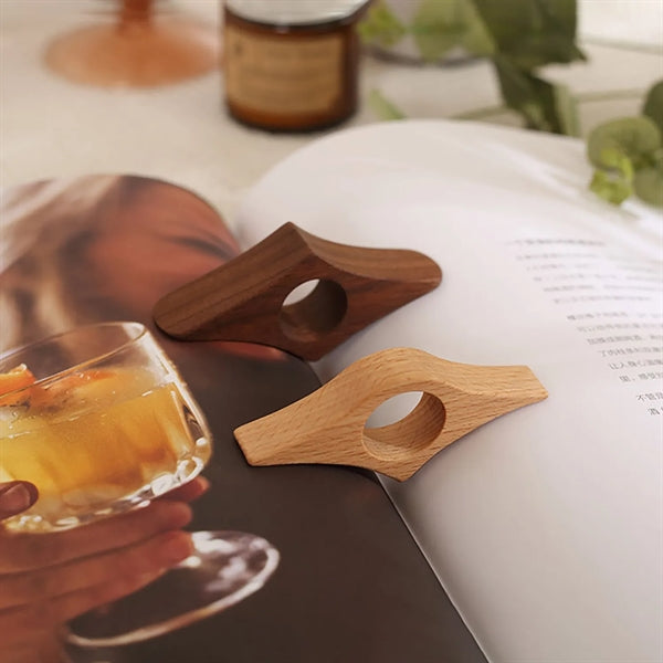 Wooden Thumb Book Page Holder Gifts For Readers
