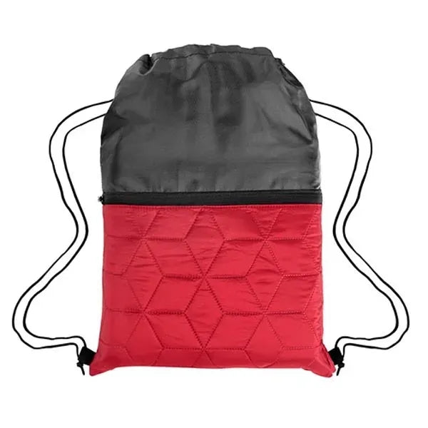 Polyester Quilted Drawstring Bag