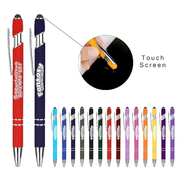 ELLIPSE SOFT W/STYLUS-LASER ENGRAVED-METAL PEN