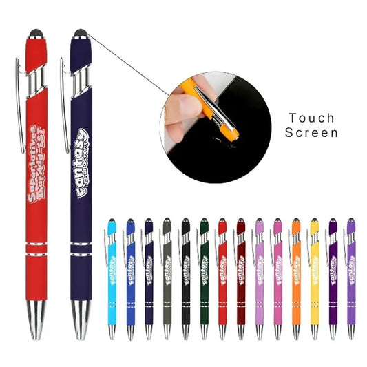 ELLIPSE SOFT W/STYLUS-LASER ENGRAVED-METAL PEN