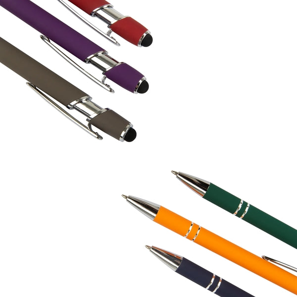 ELLIPSE SOFT W/STYLUS-LASER ENGRAVED-METAL PEN