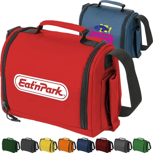 Compact Leakproof 6-Can Insulated Eco Cooler Bag (10x6x8.5)