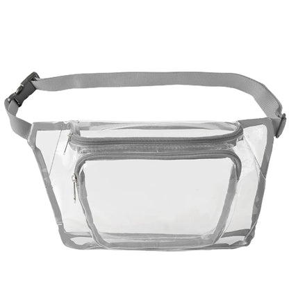 Rock'it 3-Day Clear Fanny Pack w/ Three Zipper Pockets