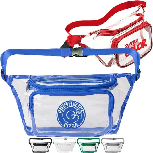 Clear PVC Stadium Approved Fanny Pack 12.6x6.7x6.3