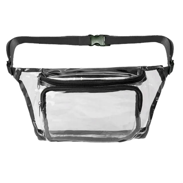 Clear PVC Stadium Approved Fanny Pack 12.6x6.7x6.3
