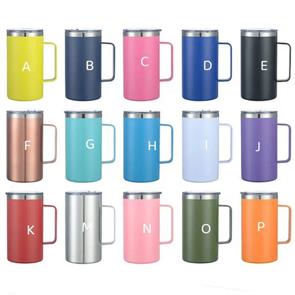 24oz Stainless Steel Vacuum Thermo Mug with Sealing Lid