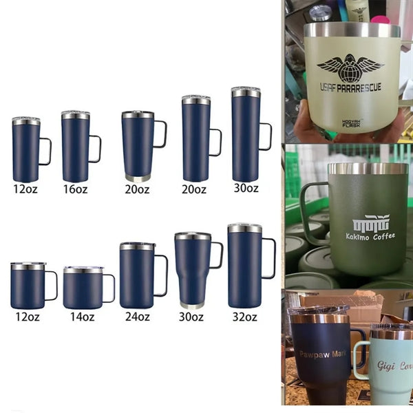 24oz Stainless Steel Vacuum Thermo Mug with Sealing Lid