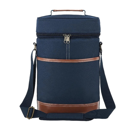 CLASSIC INSULATED DOUBLE WINE BOTTLE COOLER BAG