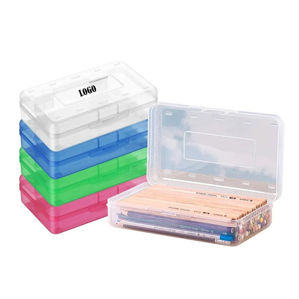 Colored Plastic Pencil Case