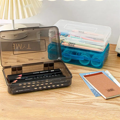 Colored Plastic Pencil Case