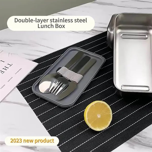 Luxury 900Ml Stainless Steel 304 Bpa Free Bento Lunch Box