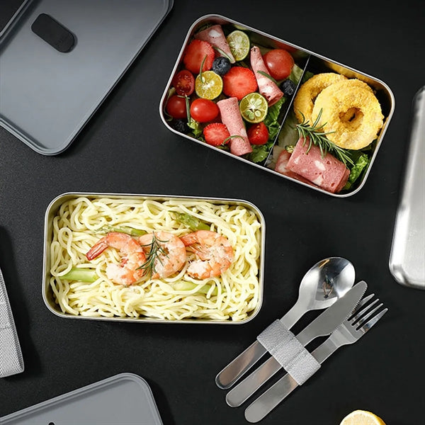 Luxury 900Ml Stainless Steel 304 Bpa Free Bento Lunch Box