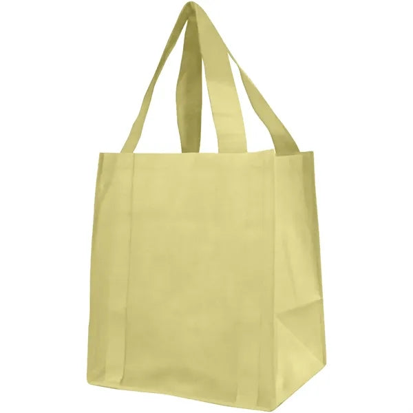 100GSM Non-Woven Jumbo Grocery Gusset Tote Bag (13"X15"X10")
