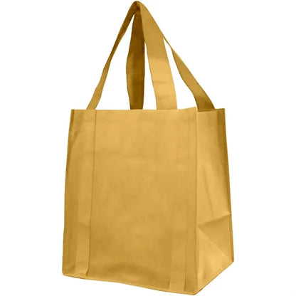 100GSM Non-Woven Jumbo Grocery Gusset Tote Bag (13"X15"X10")