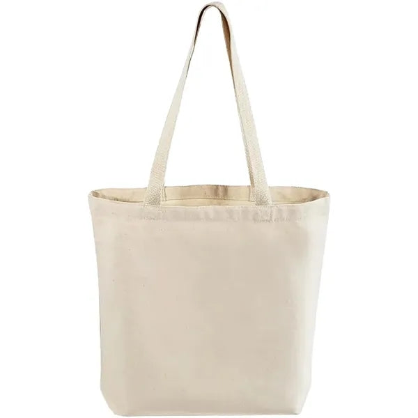 12 Oz. Cotton Canvas Tote Bag W/ Gusset