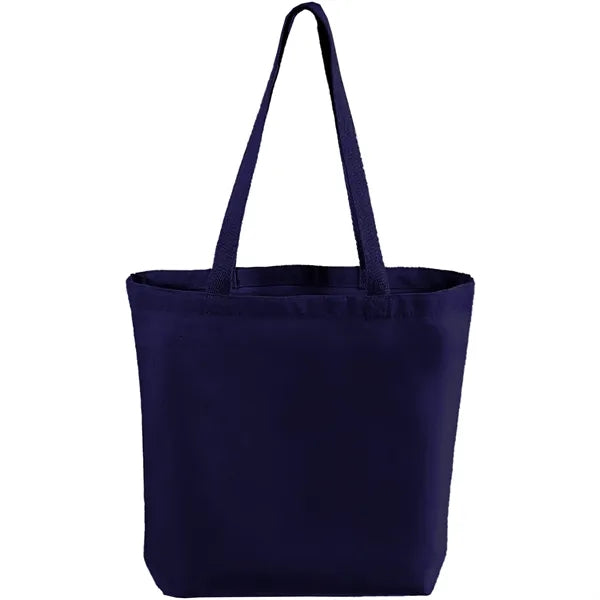 12 Oz. Cotton Canvas Tote Bag W/ Gusset