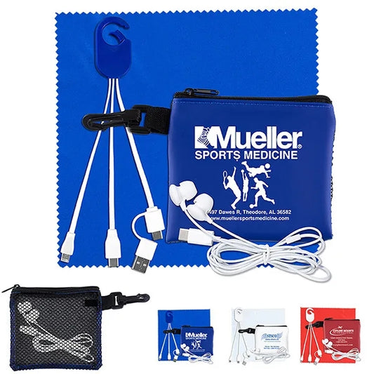 TechMesh Hang Pro Mobile Charging Cable Kit in Mesh Pouch