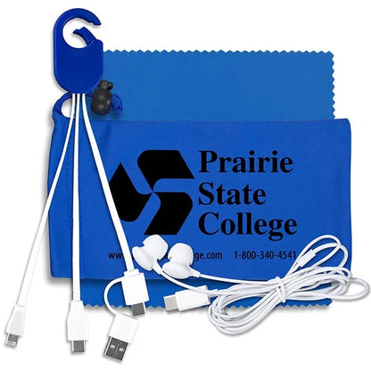 TechTime Mobile Charging Kit w/ Earbuds