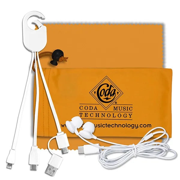 TechTime Mobile Charging Kit w/ Earbuds