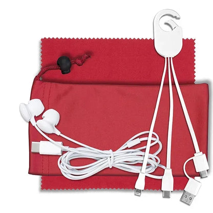 TechTime Mobile Charging Kit w/ Earbuds