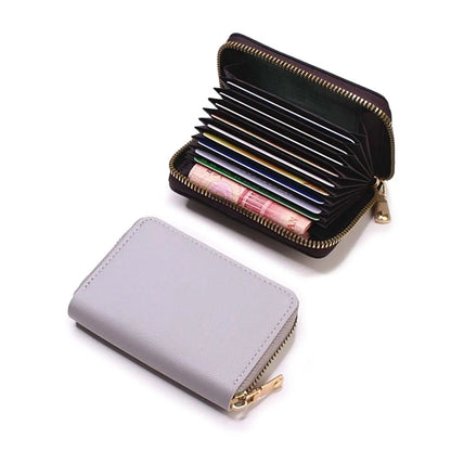 RFID Blocking Leather Credit Card Case
