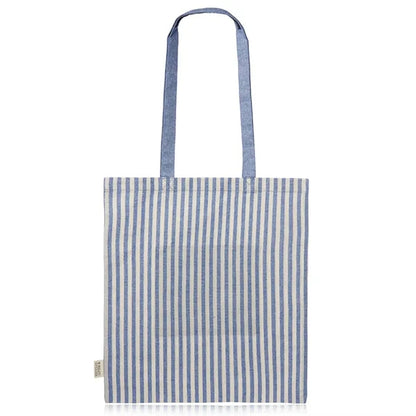 Recycled Striped Cotton Tote Bags