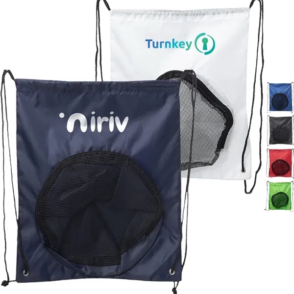 Sport Packs Ball Carrier Drawstring Bag (14.17"x16.9")