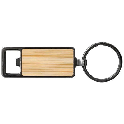Bamboo Key Chain Bottle Opener