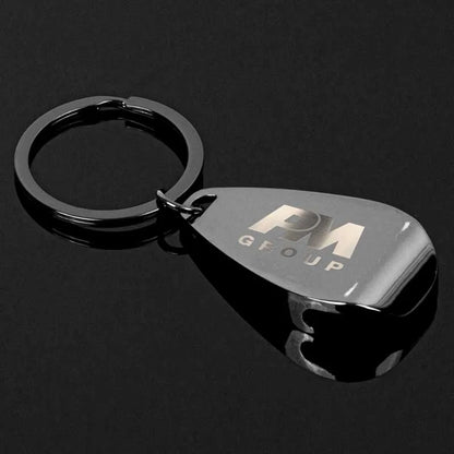 The Gunmetal Apri Bottle Opener Key Chain