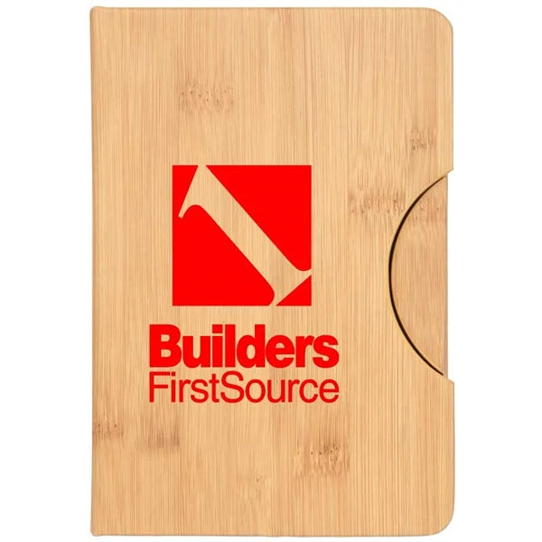 5x7 Maui Faux Bamboo Notebook with Phone Holder