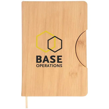 5.8x8.3 Maui Faux Bamboo Notebook with Phone Holder