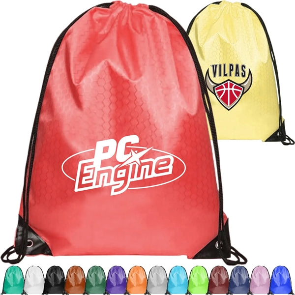 Football Shaped Fabric Drawstring (13.5 " x 16.5")