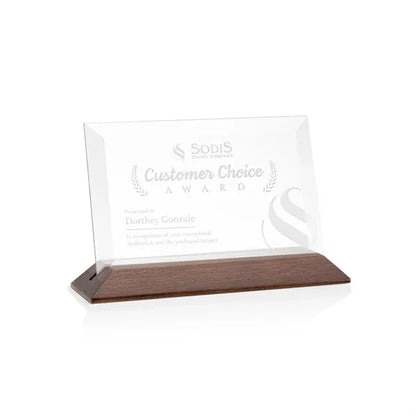 Embassy Award - Starfire/Walnut (Horiz)