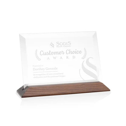 Embassy Award - Starfire/Walnut (Horiz)