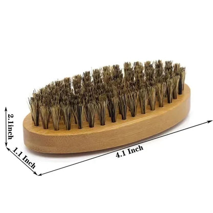 Premium Medium Soft Wave Boar Bristle Brush Beard