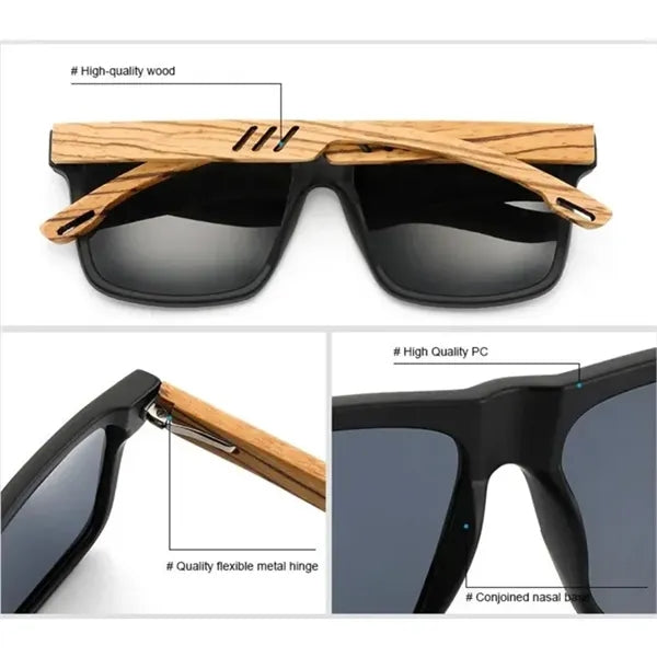 Custom Polarized Bamboo Sunglasses