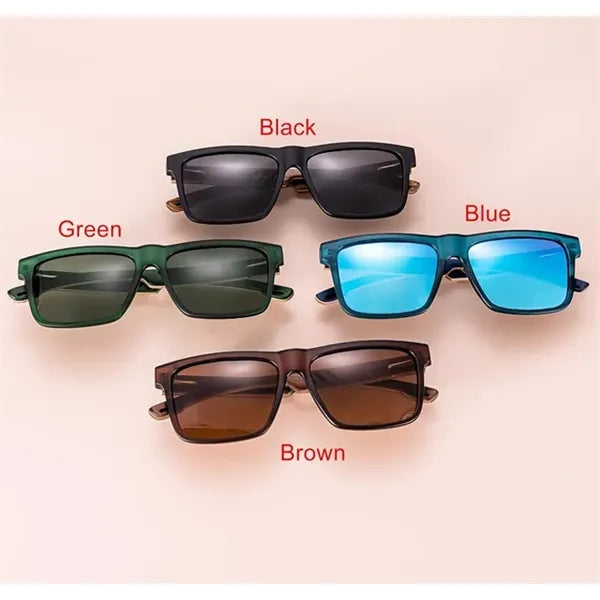 Custom Polarized Bamboo Sunglasses