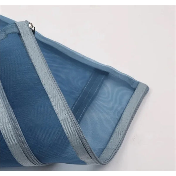 Mesh Zipper Pouch Document Bag