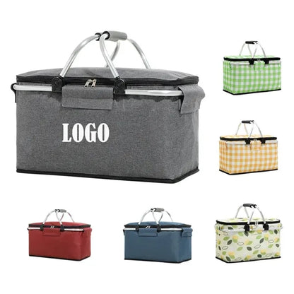 Spacious Foldable Fun Picnic Basket with Lightweight Design.