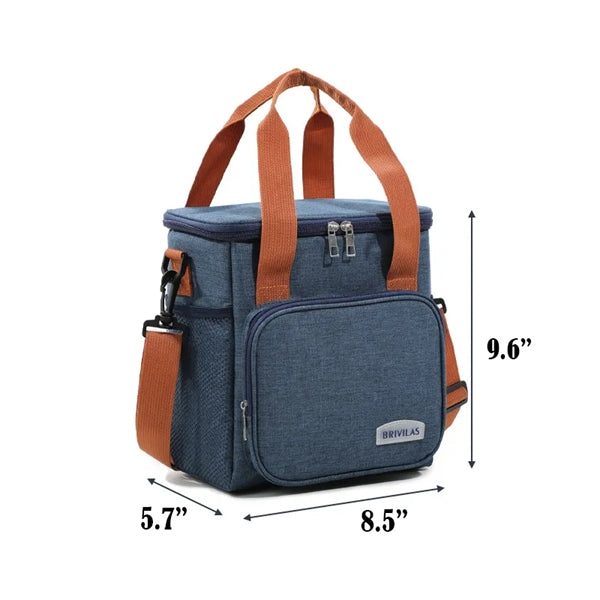 Double Portable Cold And Hot Lunch Bag