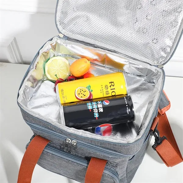 Double Portable Cold And Hot Lunch Bag