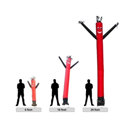 Red with Black Arms Inflatable Tube Man